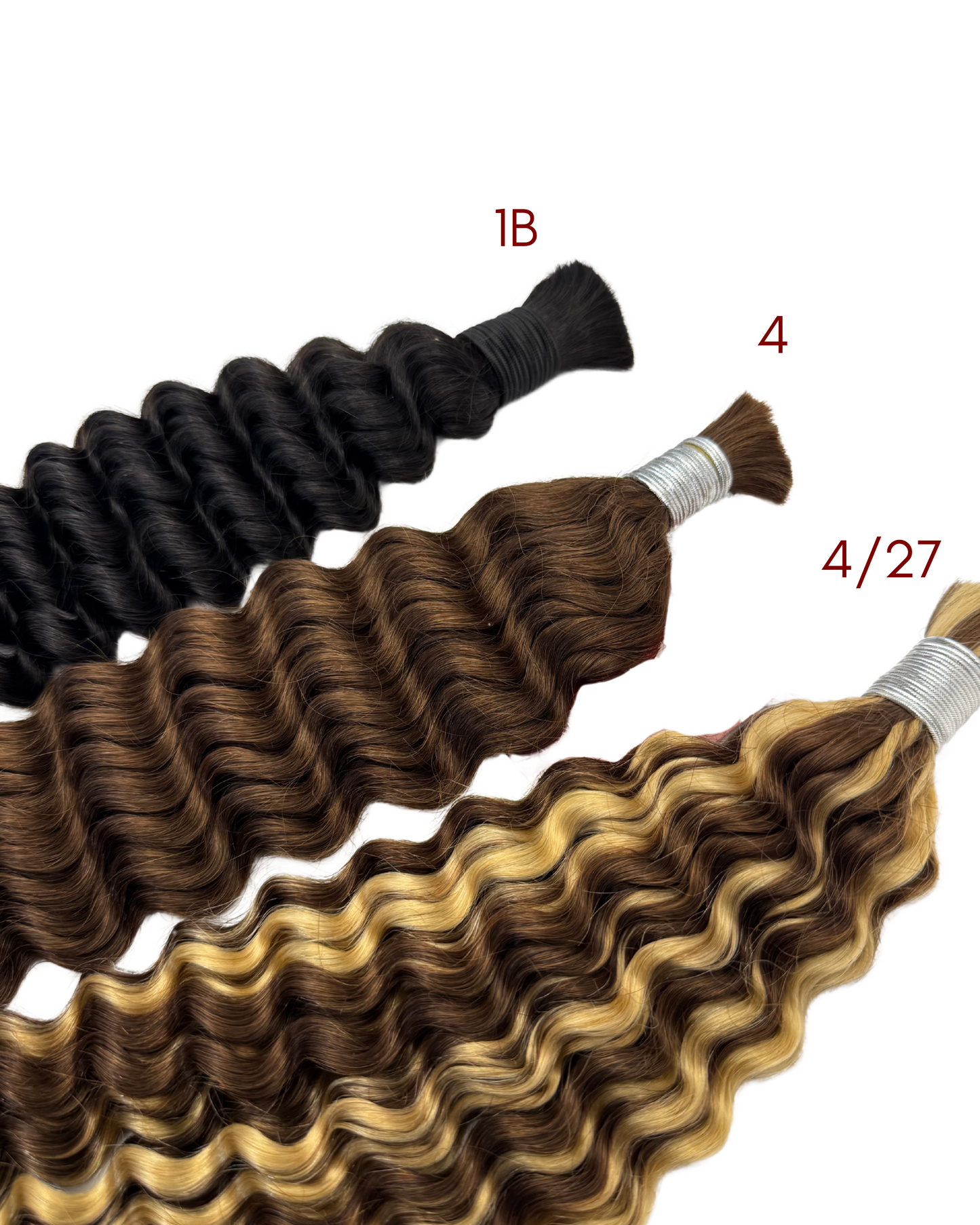 Deep Wave Bulk Human Hair for Braiding